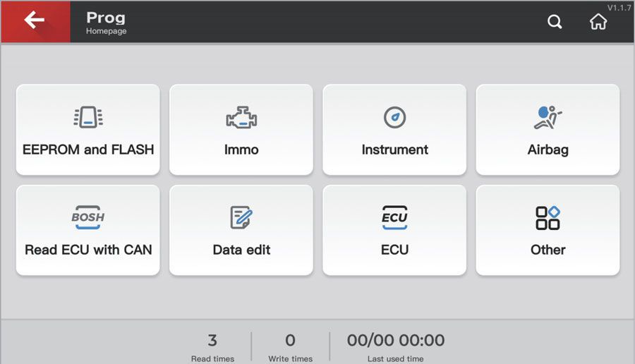 key tool plus Prog Function