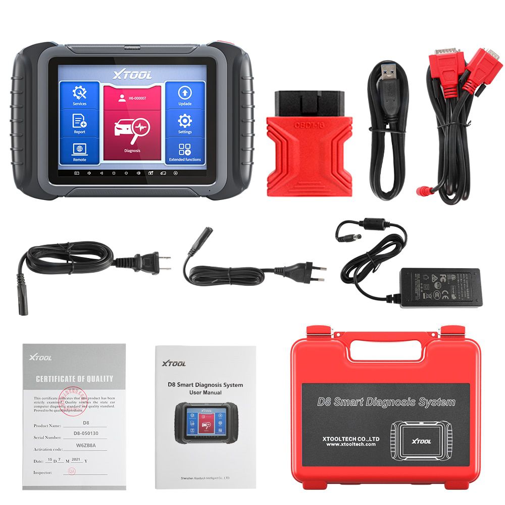 XTOOL D8 OBD2 Professional Automotive Diagnostic Tool