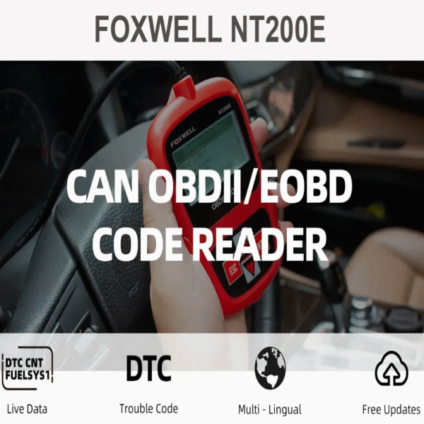 Foxwell NT200E Diagnostic Scan Tool  quickly read and clear engine Diagnostic Trouble Codes (DTCs) support dieselcars petrolcars - Image 4